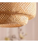 Abruzzo Lampa Wisząca Boho z Bambusa Livia 42cm E27 ABR-LW17-BH-E27