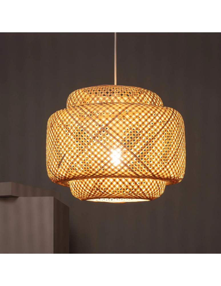 Boho pendant lamps - Abruzzo Bamboo Livia 42cm E27 Boho Pendant Lamp ABR-LW17-BH-E27 - product kolory-swiatla.pl 6