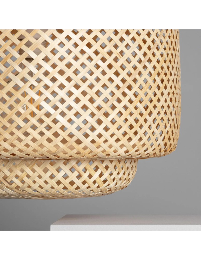 Boho pendant lamps - Abruzzo Bamboo Livia 42cm E27 Boho Pendant Lamp ABR-LW17-BH-E27 - product kolory-swiatla.pl 7