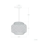 Abruzzo Lampa Wisząca Boho z Bambusa Livia 42cm E27 ABR-LW17-BH-E27