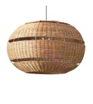 Outdoor pendant lamps - Abruzzo Outdoor Rattan Pendant Lamp Boho Lucinda 80 cm E27 ABR-LW19-BH-E27 - product 1