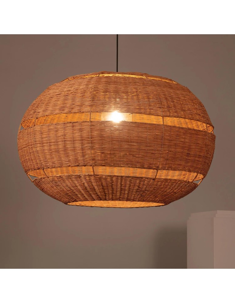 Abruzzo Lampa Wisząca z Rattanu Zewnętrzna Boho Lucinda 80 cm E27 ABR-LW19-BH-E27