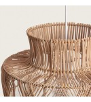 Abruzzo Lampa Wisząca Boho z Rattanu Zewnętrzna Martina 40cm E27 ABR-LW23-BH-E27