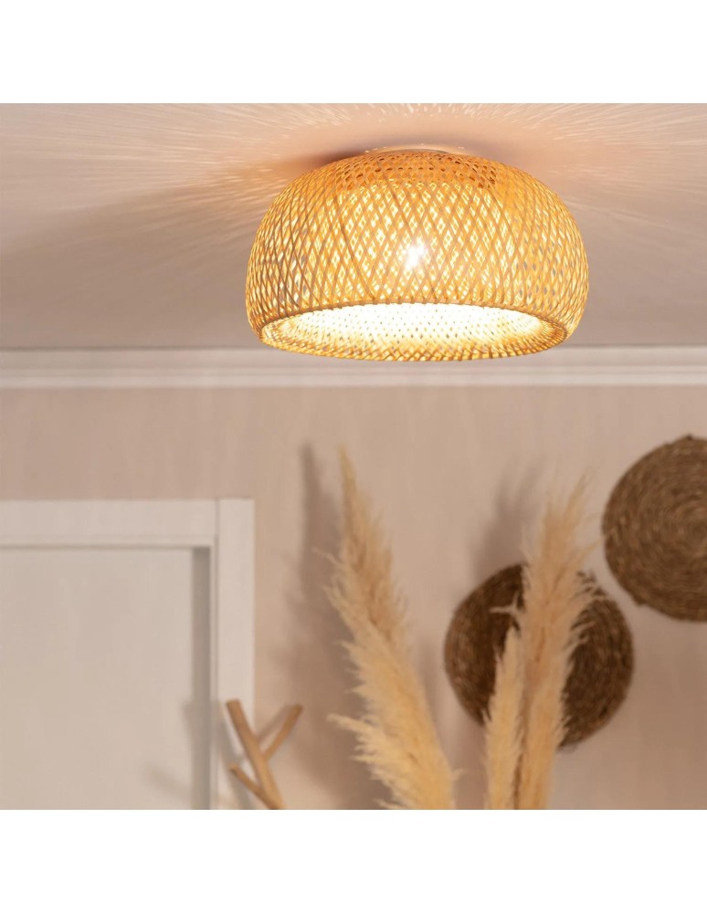 Ceiling lamps - Abruzzo Boho Plafond in Bamboo 45cm Mia E27 ABR-PL-BH-E27 - product kolory-swiatla.pl 3