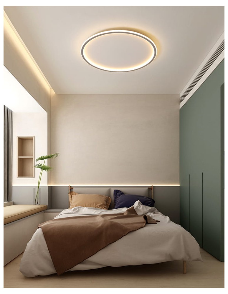 Ceiling lamps - Abruzzo LED Plafond 36W Round Gold CCT 3000K/4000K/6000K 50cm Angelo ABR-PLO-36W-50CM-CCT - product kolory-swiatla.pl 5