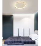 Abruzzo Plafon LED 30W Okrągły Złoty CCT 3000K/4000K/6000K 40cm Angelo ABR-PLO-30W-40CM-CCT