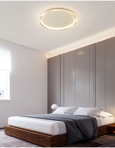 Abruzzo Plafon LED 36W Okrągły Złoty CCT 3000K/4000K/6000K 60cm Angelo ABR-PLO-36W-60CM-CCT - produkt 2