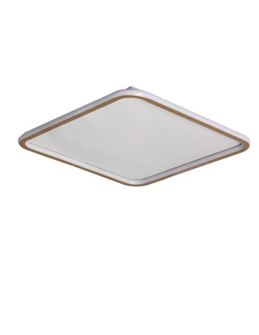 Abruzzo LED Plafond 40W Square Gold CCT 3000K/4000K/6000K 60x60cm Angelo ABR-PLK-40W-60CM-CCT
