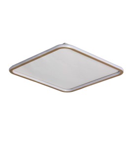 Abruzzo Plafon LED 40W Kwadratowy Złoty CCT 3000K/4000K/6000K 60x60cm Angelo ABR-PLK-40W-60CM-CCT