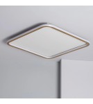 Abruzzo Plafon LED 40W Kwadratowy Złoty CCT 3000K/4000K/6000K 60x60cm Angelo ABR-PLK-40W-60CM-CCT