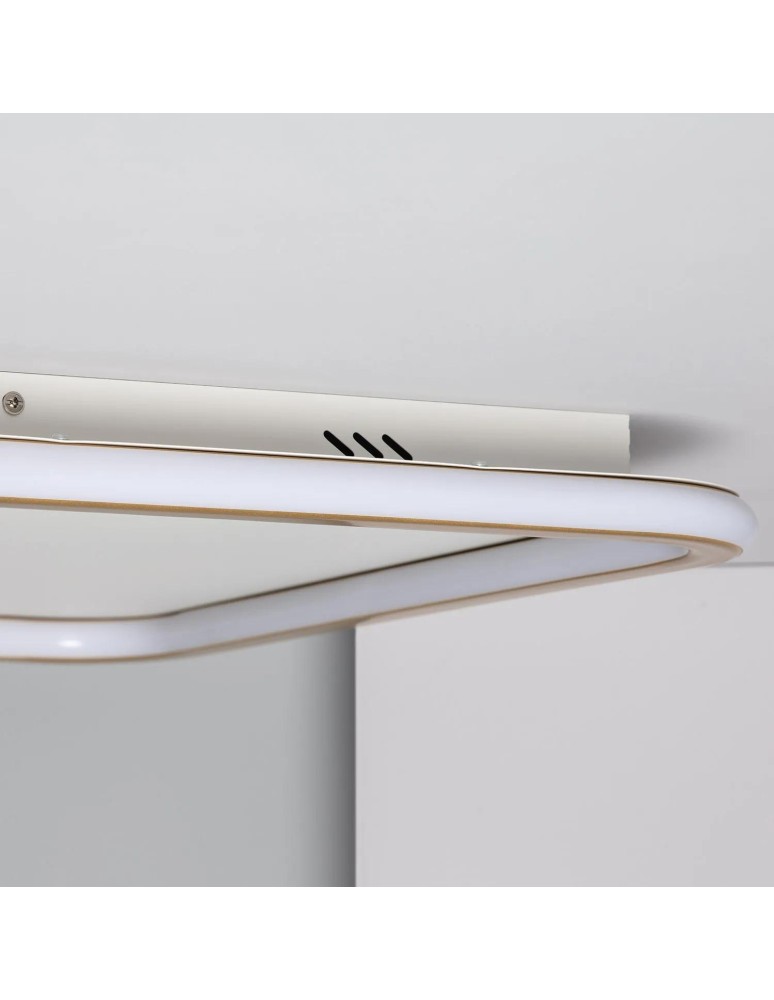 Abruzzo Plafon LED 40W Kwadratowy Złoty CCT 3000K/4000K/6000K 60x60cm Angelo ABR-PLK-40W-60CM-CCT