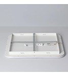 Abruzzo Plafon LED 40W Kwadratowy Złoty CCT 3000K/4000K/6000K 60x60cm Angelo ABR-PLK-40W-60CM-CCT