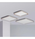 Abruzzo Plafon LED 40W Kwadratowy Złoty CCT 3000K/4000K/6000K 60x60cm Angelo ABR-PLK-40W-60CM-CCT