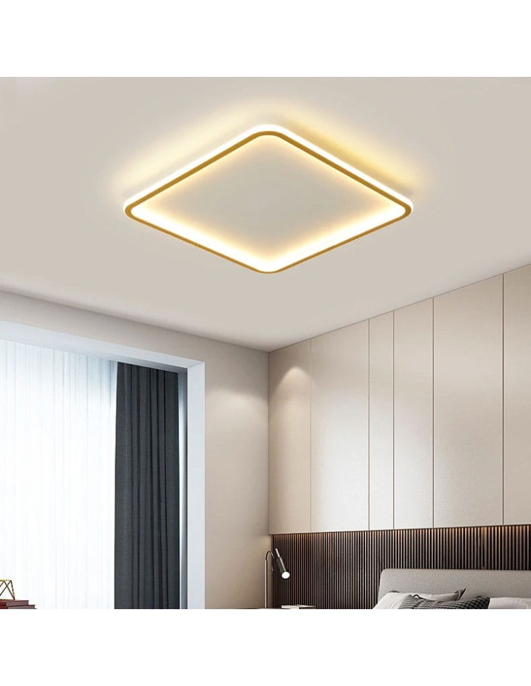 Ceiling lamps - Abruzzo LED Plafond 30W Square Gold CCT 3000K/4000K/6000K 40x40cm Angelo ABR-PLK-30W-40CM-CCT - product kolory-swiatla.pl 6