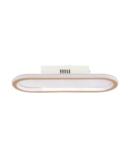 Abruzzo Plafon LED 25W Owalny Złoty Angelo 40cm ABR-PLKO-25W-40CM-CCT