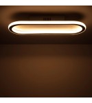 Abruzzo Plafon LED 25W Owalny Złoty Angelo 40cm ABR-PLKO-25W-40CM-CCT