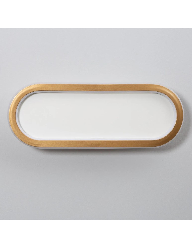 Abruzzo Plafon LED 25W Owalny Złoty Angelo 40cm ABR-PLKO-25W-40CM-CCT