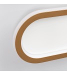 Abruzzo Plafon LED 25W Owalny Złoty Angelo 40cm ABR-PLKO-25W-40CM-CCT