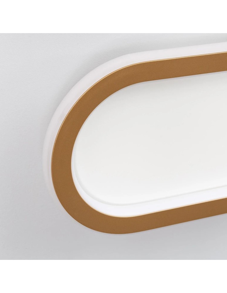 Abruzzo Plafon LED 25W Owalny Złoty Angelo 40cm ABR-PLKO-25W-40CM-CCT