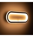 Abruzzo Plafon LED 25W Owalny Złoty Angelo 40cm ABR-PLKO-25W-40CM-CCT