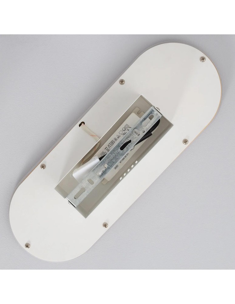 Abruzzo Plafon LED 25W Owalny Złoty Angelo 40cm ABR-PLKO-25W-40CM-CCT