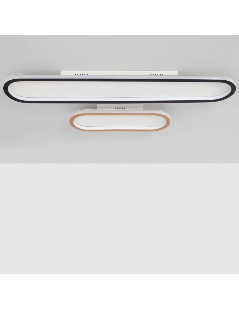 Abruzzo Plafon LED 25W Owalny Złoty Angelo 40cm ABR-PLKO-25W-40CM-CCT