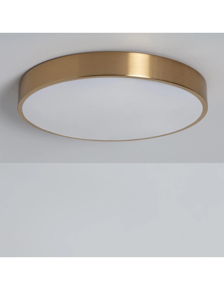 Abruzzo Plafon LED 18W Okrągły Złoty CCT 3000K/4000K/6000K 30cm Carlo ABR-PLO-Z-18W-CCT