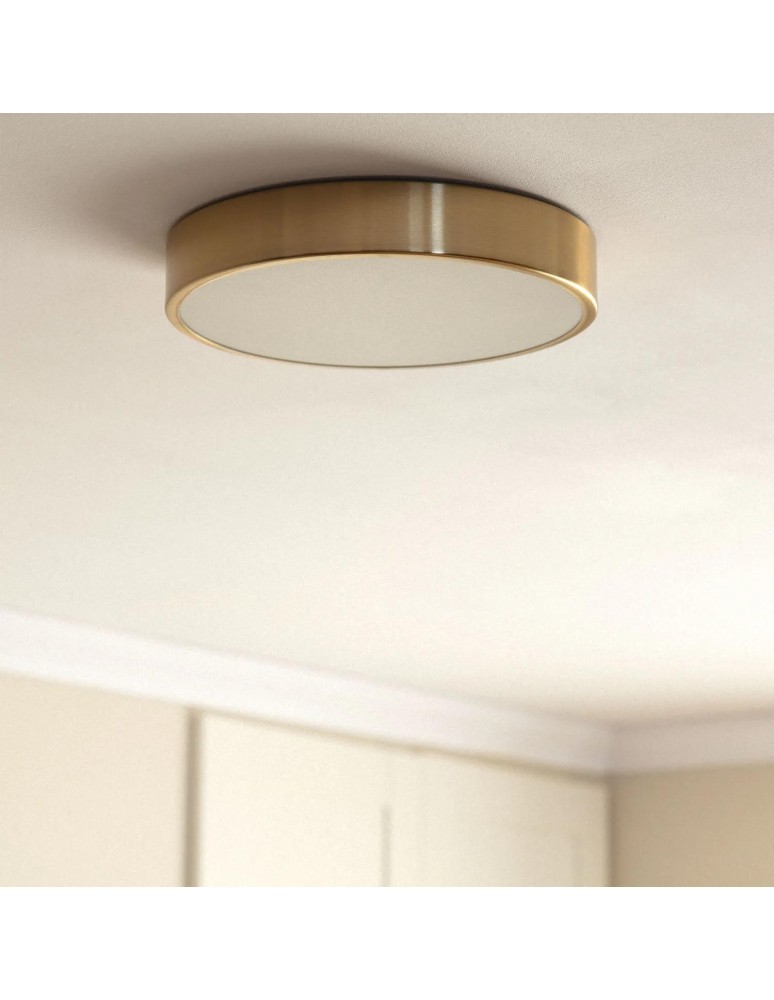 Abruzzo Plafon LED 18W Okrągły Złoty CCT 3000K/4000K/6000K 30cm Carlo ABR-PLO-Z-18W-CCT