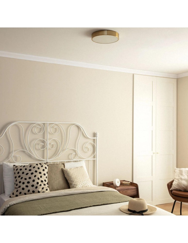 Abruzzo Plafon LED 18W Okrągły Złoty CCT 3000K/4000K/6000K 30cm Carlo ABR-PLO-Z-18W-CCT