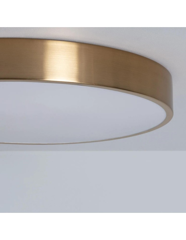 Abruzzo Plafon LED 18W Okrągły Złoty CCT 3000K/4000K/6000K 30cm Carlo ABR-PLO-Z-18W-CCT