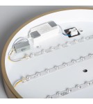 Abruzzo Plafon LED 18W Okrągły Złoty CCT 3000K/4000K/6000K 30cm Carlo ABR-PLO-Z-18W-CCT