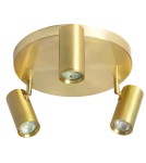 Abruzzo Lampa punktowa Sufitowa Złota Christiano 3xGU10 30cm ABR-LPC-Z-3XGU10