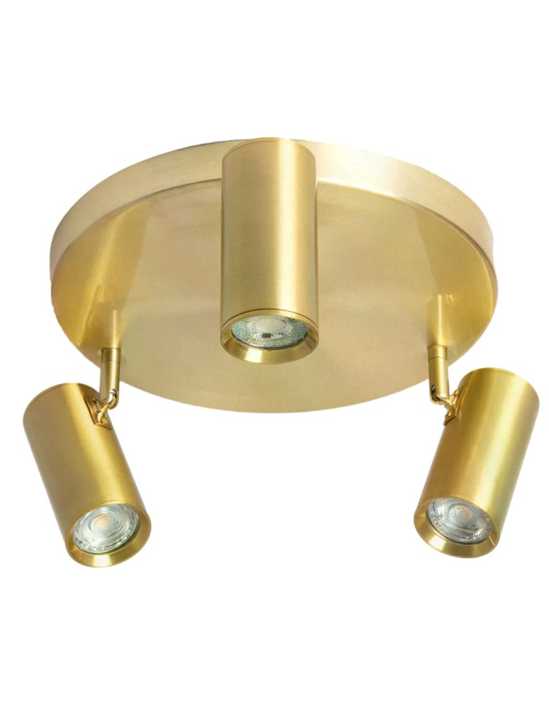 Spotlight ceiling lamps - Abruzzo Christiano Gold Ceiling Spot Lamp 3xGU10 30cm ABR-LPC-Z-3XGU10 - product kolory-swiatla.pl 1