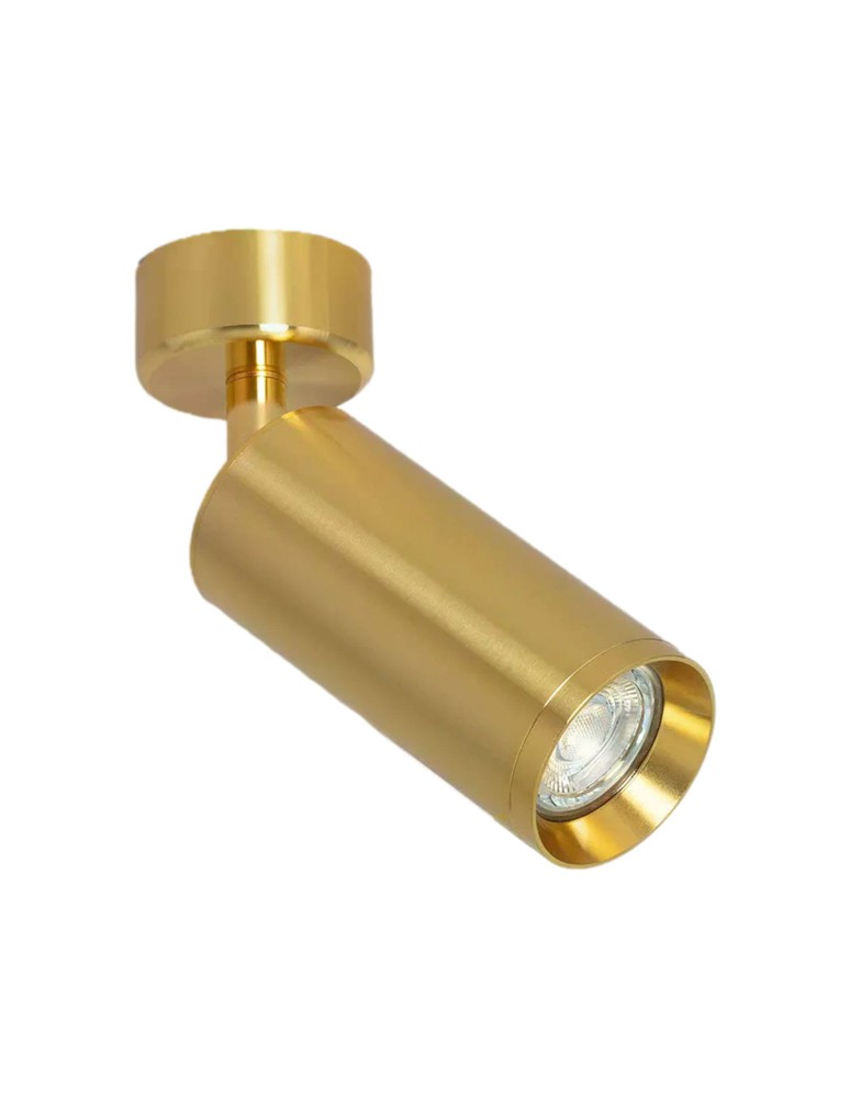 Abruzzo Lampa punktowa Natynkowa Nastawna złota Christiano 1xGU10 20x6cm ABR-LPC-Z-GU10