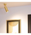 Abruzzo Lampa punktowa Natynkowa Nastawna złota Christiano 1xGU10 20x6cm ABR-LPC-Z-GU10