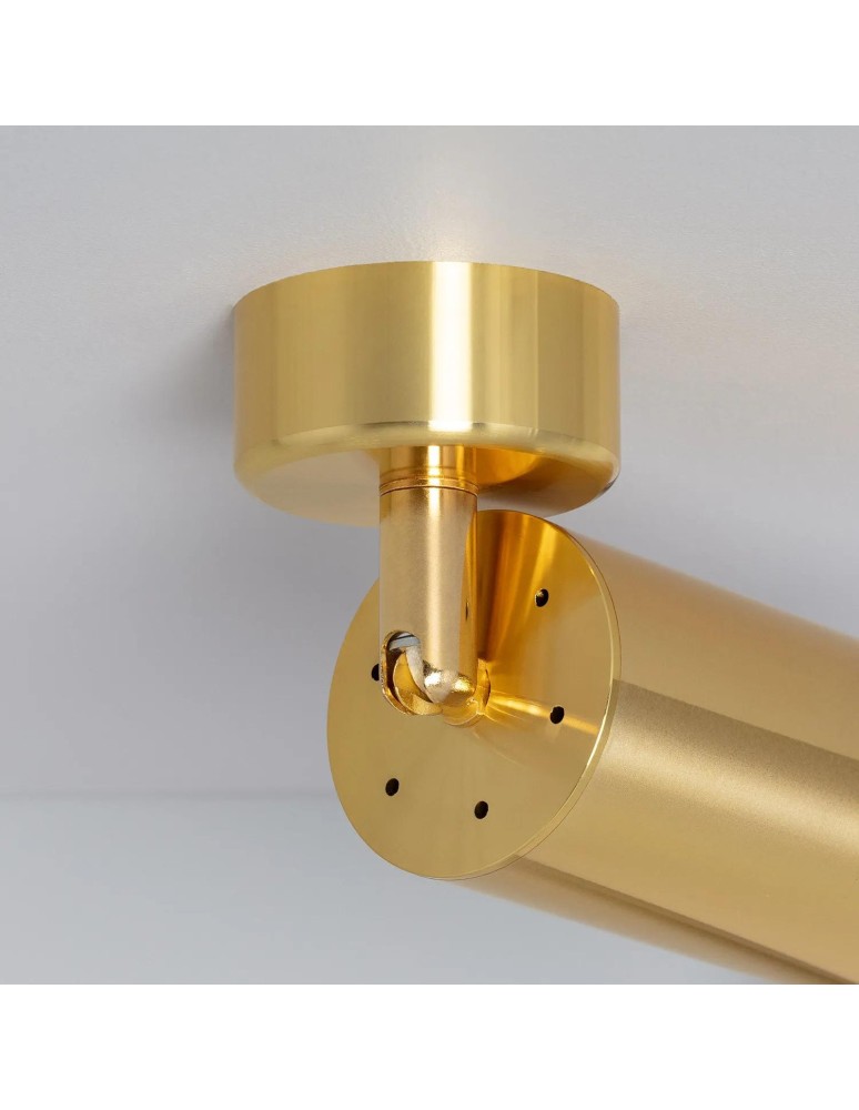 Abruzzo Lampa punktowa Natynkowa Nastawna złota Christiano 1xGU10 20x6cm ABR-LPC-Z-GU10