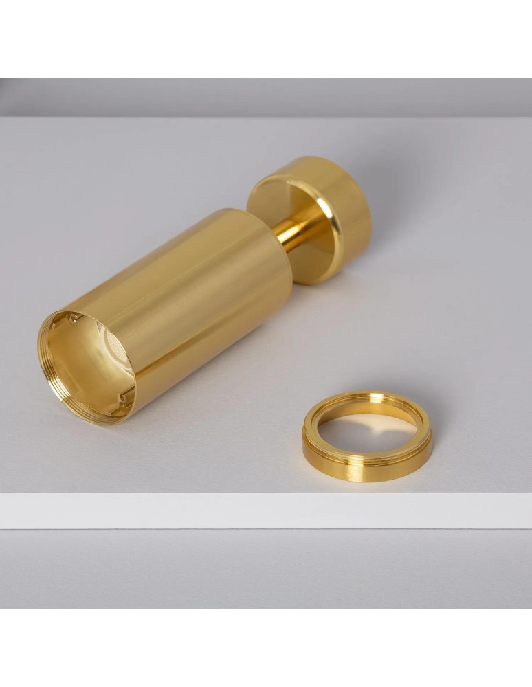 Abruzzo Lampa punktowa Natynkowa Nastawna złota Christiano 1xGU10 20x6cm ABR-LPC-Z-GU10