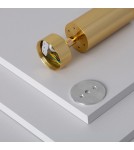 Abruzzo Lampa punktowa Natynkowa Nastawna złota Christiano 1xGU10 20x6cm ABR-LPC-Z-GU10