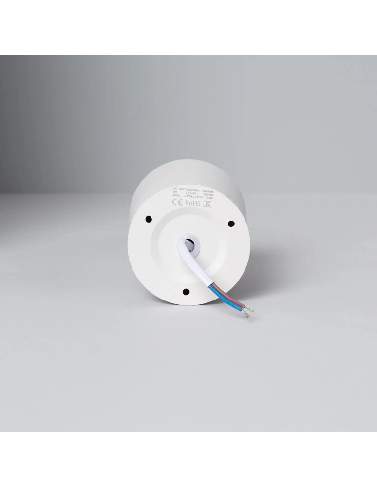 Spotlight ceiling lamps - Abruzzo White 7W Spot LED 4000-4500K Romeo 10x7cm ABR-LPR-7W-B-NW spot lamp. - product kolory-swiatla.pl 10