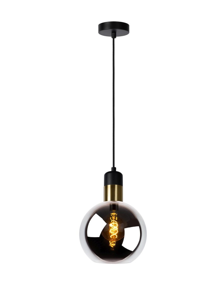 Pendant lamps - Lucide JULIUS Pendant 1xE27 black 34438/20/65 - product kolory-swiatla.pl 2
