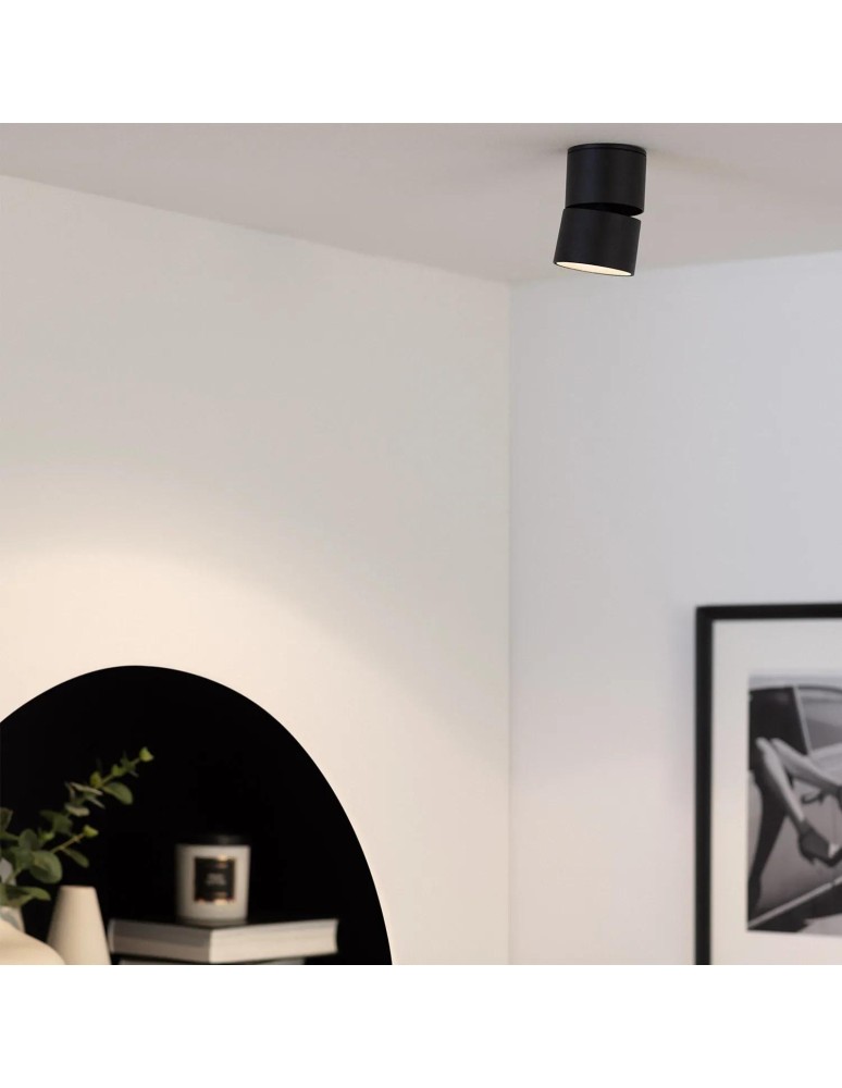 Spotlight ceiling lamps - Abruzzo Spot Lamp Black 7W Spot LED 4000-4500K Romeo 10x7cm ABR-LPR-7W-C-NW - product kolory-swiatla.pl 3