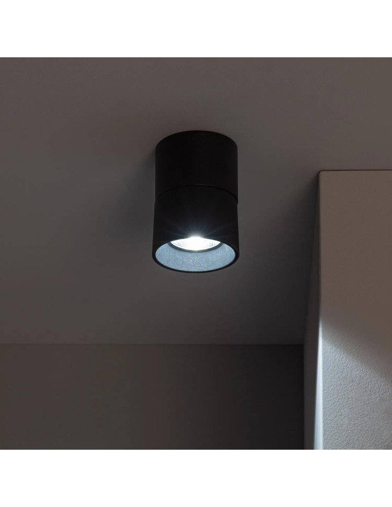 Spotlight ceiling lamps - Abruzzo Spot Lamp Black 7W Spot LED 4000-4500K Romeo 10x7cm ABR-LPR-7W-C-NW - product kolory-swiatla.pl 7