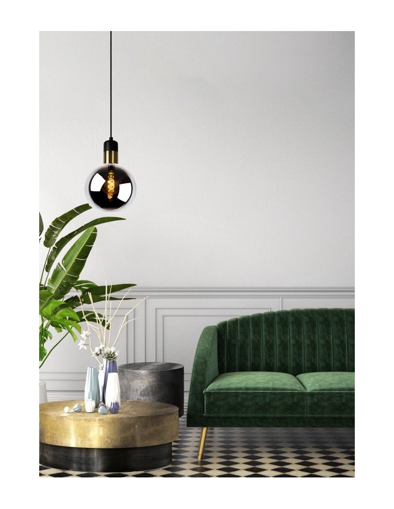 Pendant lamps - Lucide JULIUS Pendant 1xE27 black 34438/20/65 - product kolory-swiatla.pl 4
