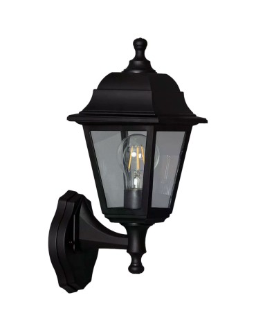 Abruzzo Outdoor Wall lamp Black Classic Federico E27 35cm ABR-KZKF-C--E27