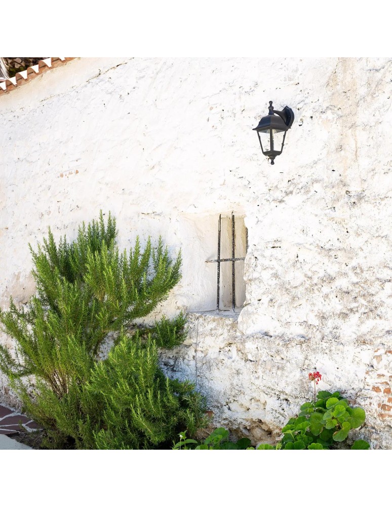 Abruzzo Kinkiet zewnętrzny Czarny Klasyczny Federico E27 35cm ABR-KZKF-C--E27