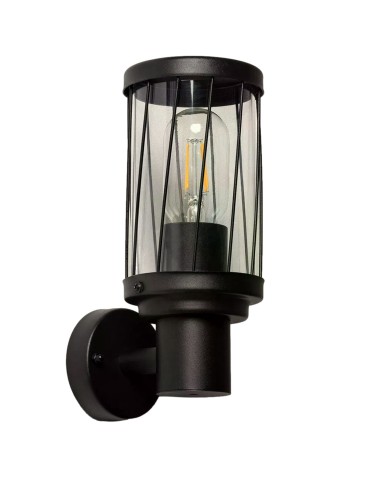 Abruzzo Kinkiet zewnętrzny Czarny Klasyczny IP44 Francesco E27 24cm ABR-KZKFR-C-E27