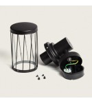 Abruzzo Kinkiet zewnętrzny Czarny Klasyczny IP44 Francesco E27 24cm ABR-KZKFR-C-E27