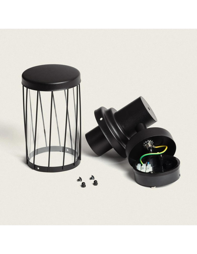 Outdoor wall lamps - Abruzzo Outdoor Wall lamp Black Classic IP44 Francesco E27 24cm ABR-KZKFR-C-E27 - product kolory-swiatla.pl 6