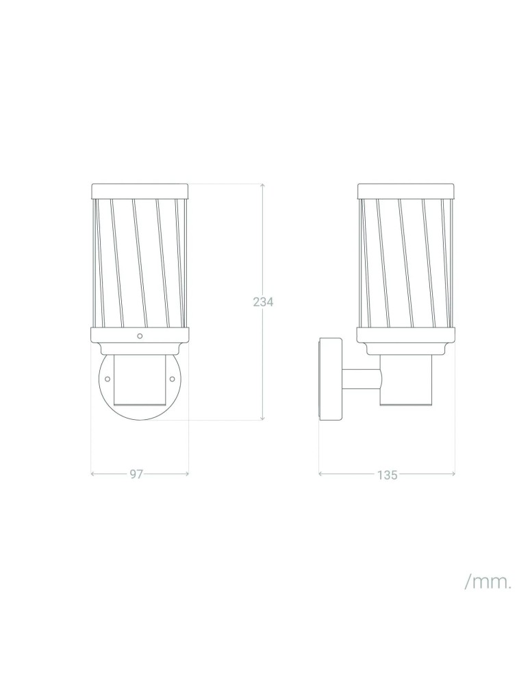Outdoor wall lamps - Abruzzo Outdoor Wall lamp Black Classic IP44 Francesco E27 24cm ABR-KZKFR-C-E27 - product kolory-swiatla.pl 7