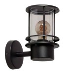 Abruzzo Kinkiet zewnętrzny Czarny Klasyczny IP44 Lorenzo E27 21cm ABR-KZKL-C-E27